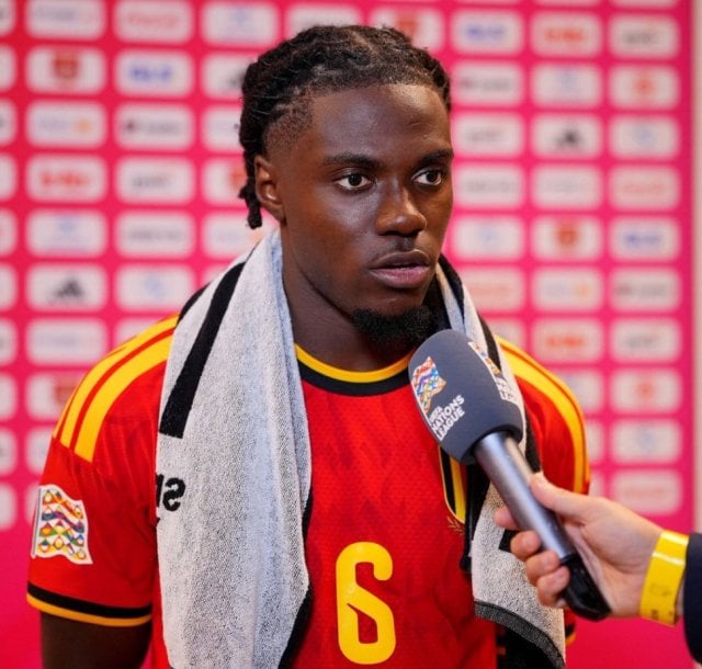 Roméo Lavia: I didn't feel nervous in my first start with Belgium