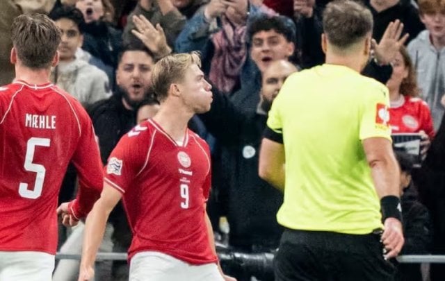 Højlund explains why he celebrated like Cristiano Ronaldo against Portugal